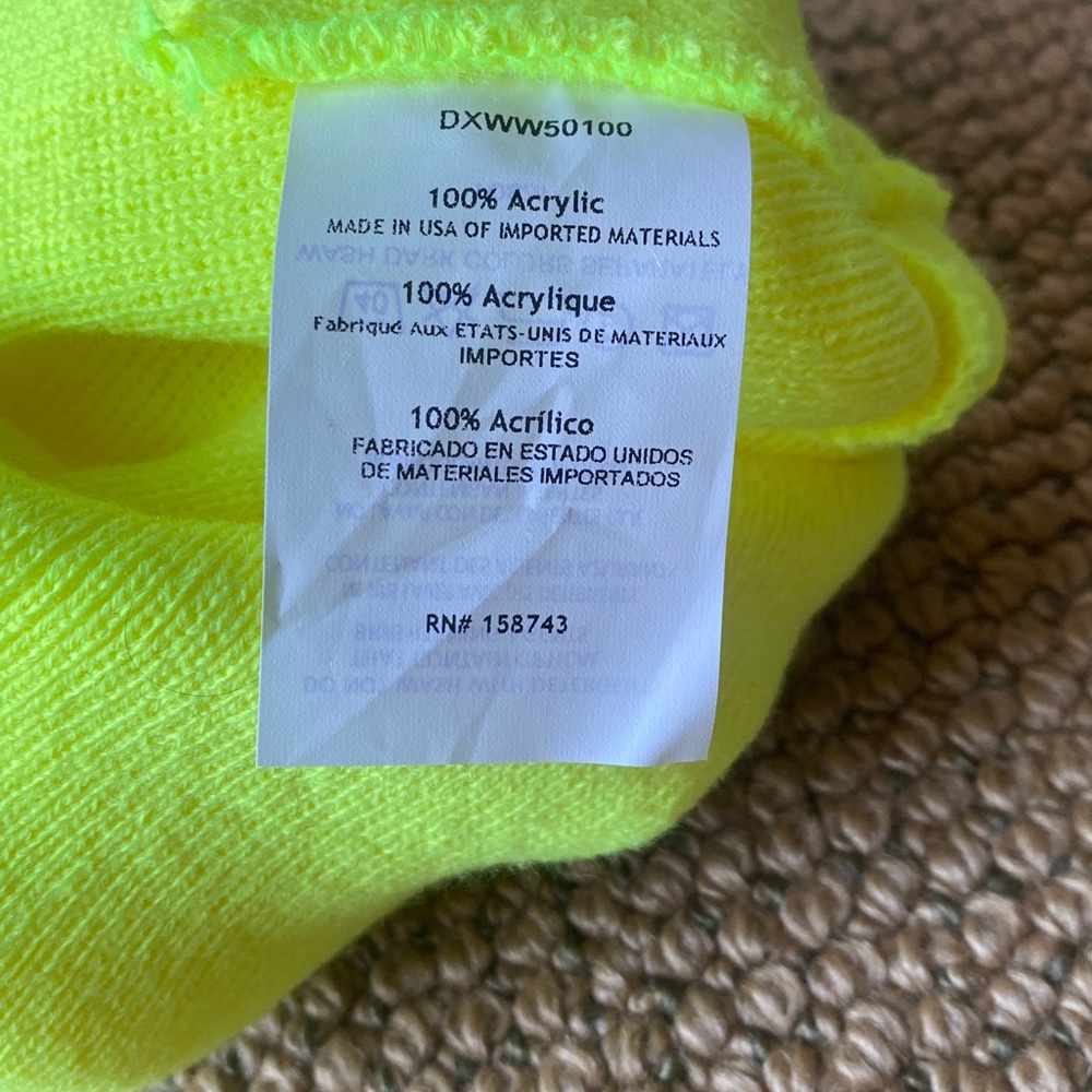 DeWalt Neon Yellow Beanie NWT - Picture 4 of 4